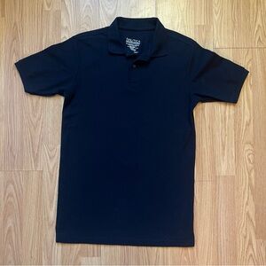 Nautica Polo Boys Size XL 18/20 Dark Blue School Uniform‎ Shirt Collared Buttons